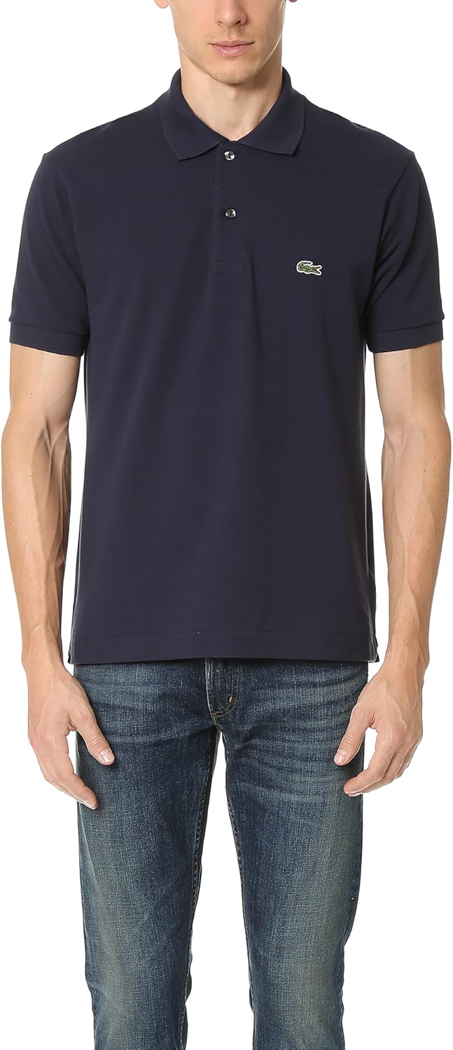 Lacoste Men's Short Sleeved Ribbed Collar Shirt