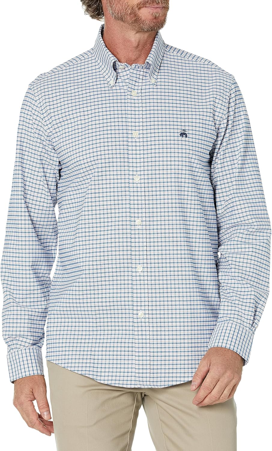 Brooks Brothers Men's Non-Iron Long Sleeve Button Down Sport Shirt