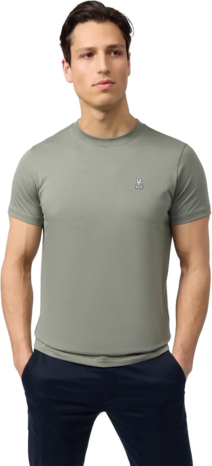 Psycho Bunny Mens Classic Crew Neck TEE - B6U014B200o