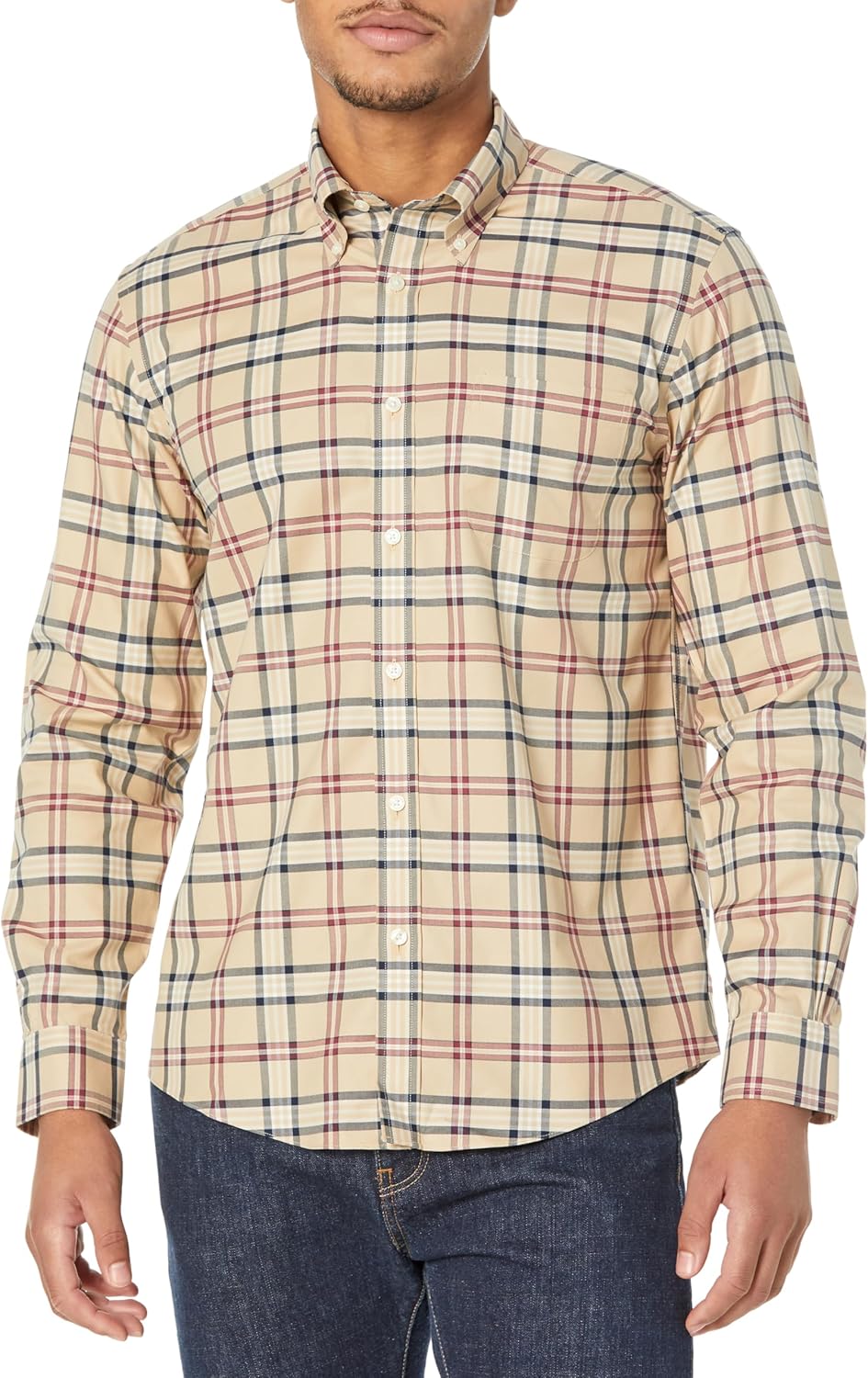 Brooks Brothers Men's Non-Iron Long Sleeve Button Down Sport Shirt