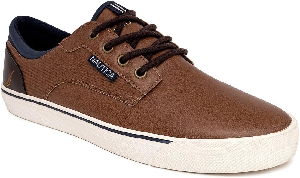 Nautica Men's Classic Lace-Up Boat Shoes Low Top Fashion Sneaker - Stylish and Comfortable Casual Shoe