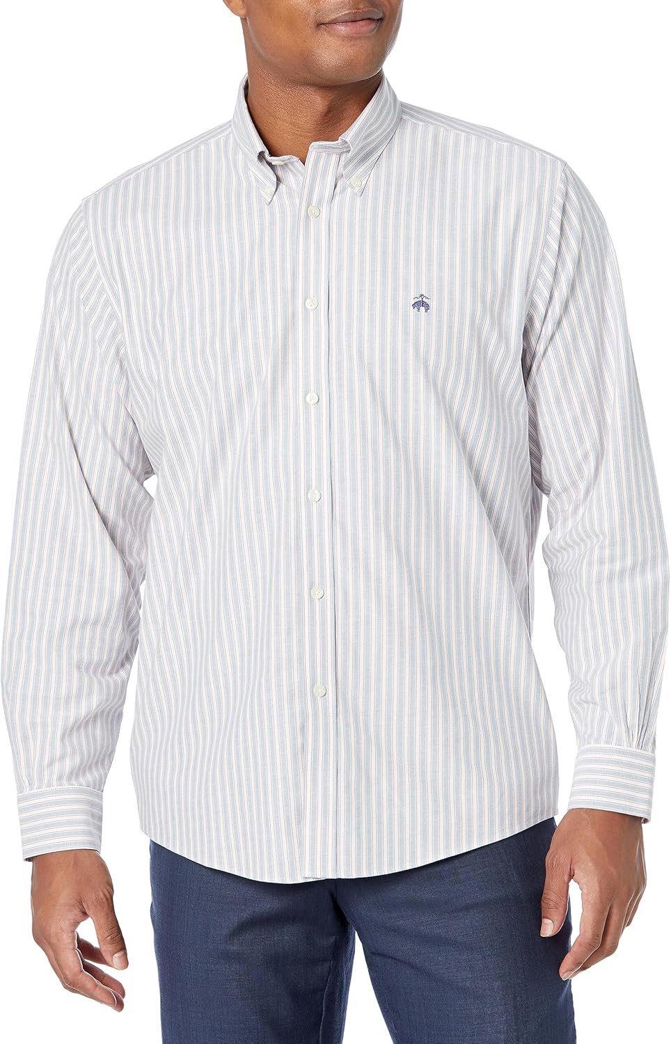 Brooks Brothers Men's Non-Iron Long Sleeve Button Down Sport Shirt