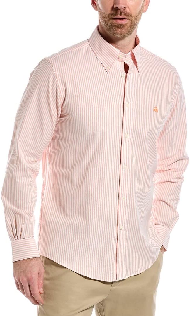 Brooks Brothers Men's Non-Iron Long Sleeve Button Down Sport Shirt