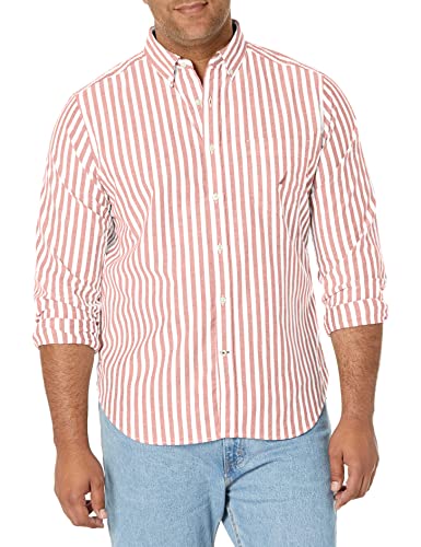 Nautica Men's Classic Fit Stretch Solid Long Sleeve Button Down Shirt