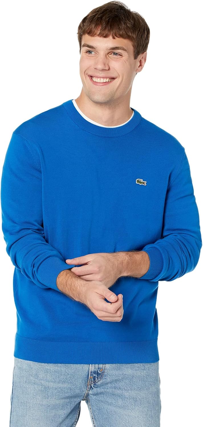 Lacoste Men's Long Sleeve Crew Neck Regular Fit Sweater