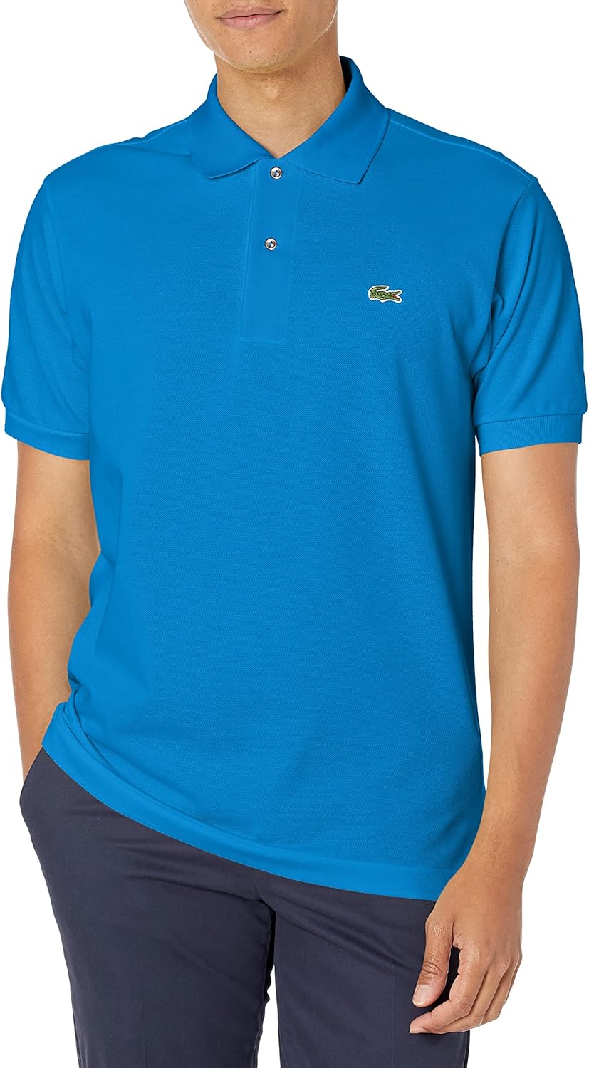 Lacoste Men's Short Sleeved Ribbed Collar Shirt