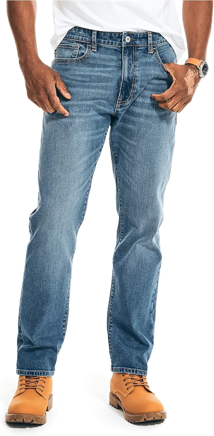 Nautica Men's Vintage Straight Stretch Denim