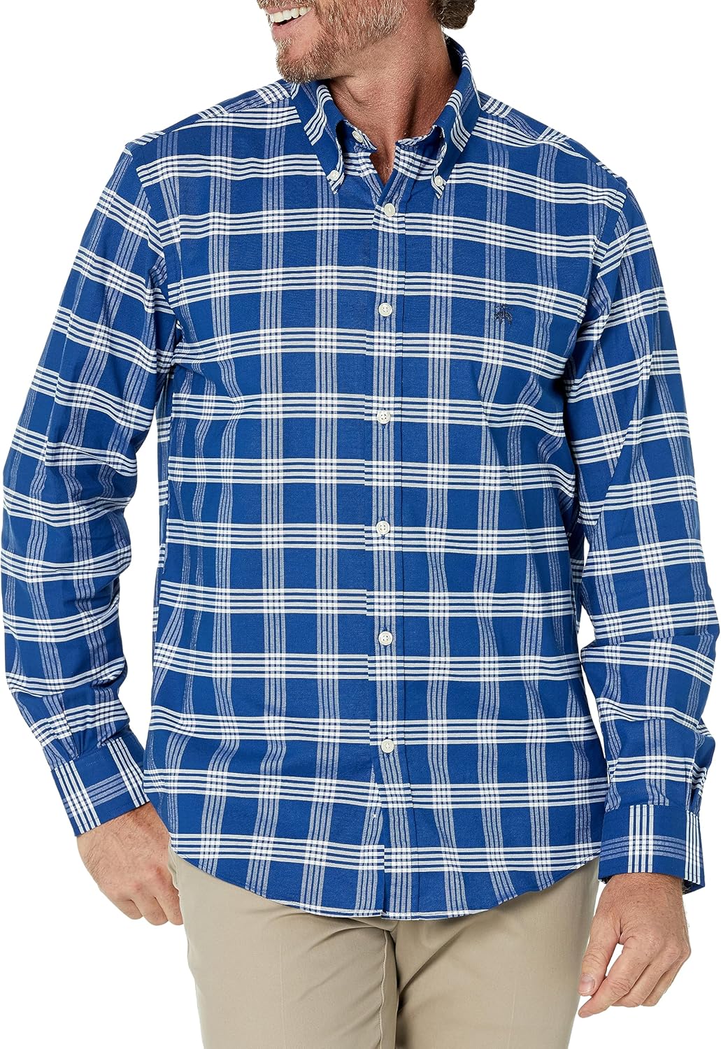 Brooks Brothers Men's Non-Iron Long Sleeve Button Down Sport Shirt