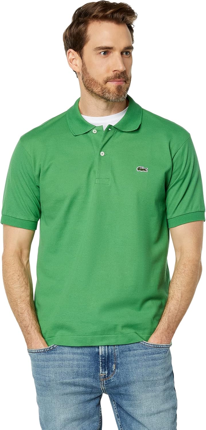 Lacoste Men's Short Sleeved Ribbed Collar Shirt