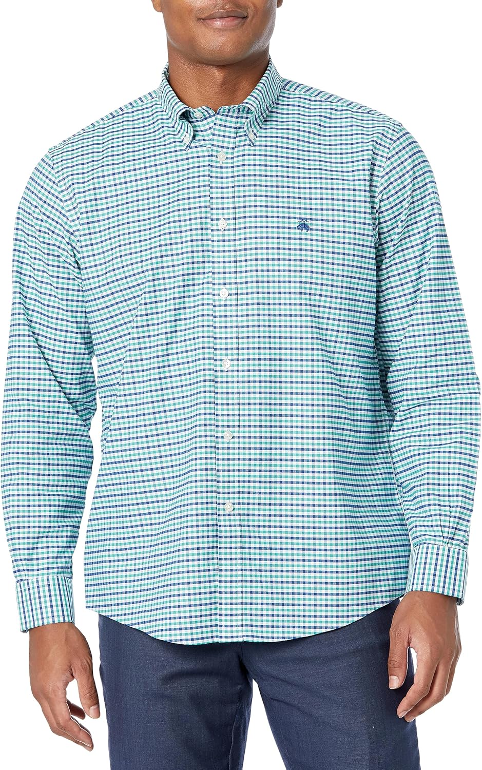 Brooks Brothers Men's Non-Iron Long Sleeve Button Down Sport Shirt