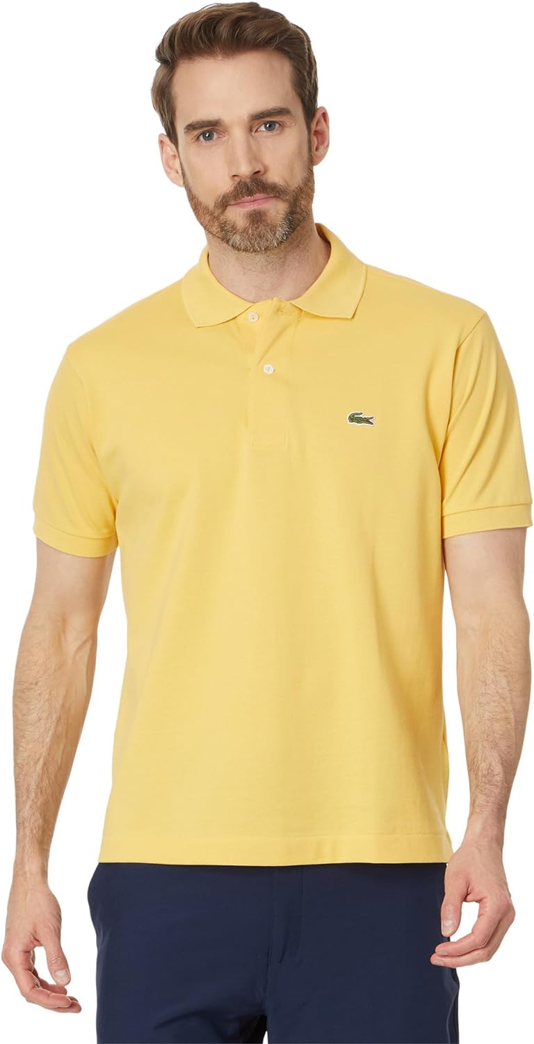 Lacoste Men's Short Sleeved Ribbed Collar Shirt