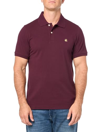 Brooks Brothers Men's Cotton Pique Stretch Logo Short Sleeve Polo Shirt