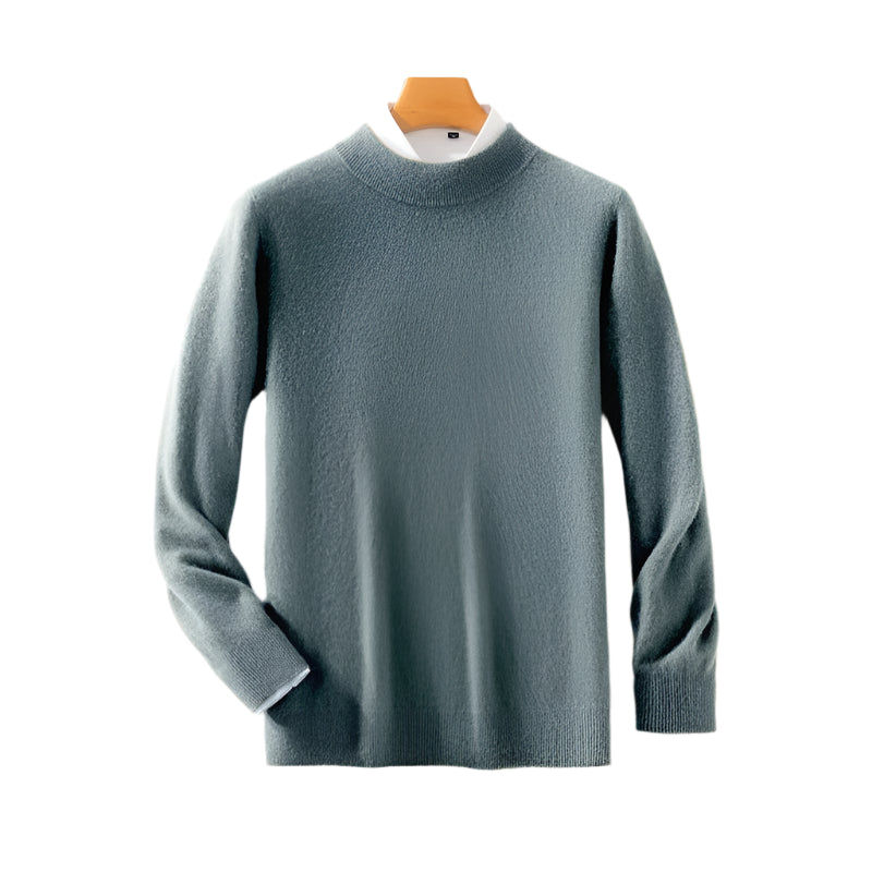 Classic Elegance Men's Half Turtleneck Pullover