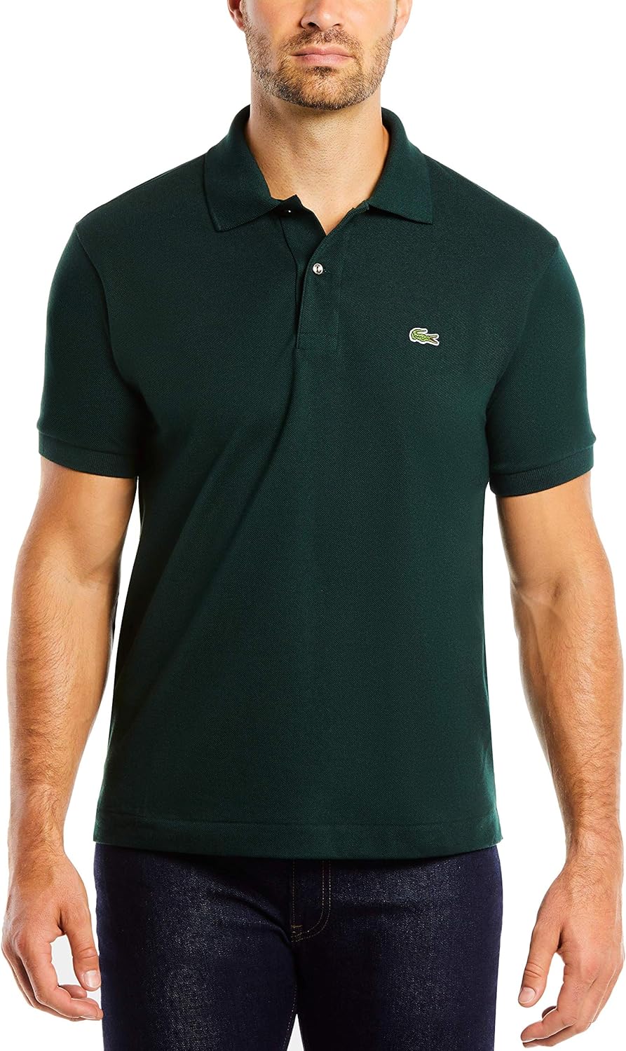 Lacoste Men's Short Sleeved Ribbed Collar Shirt