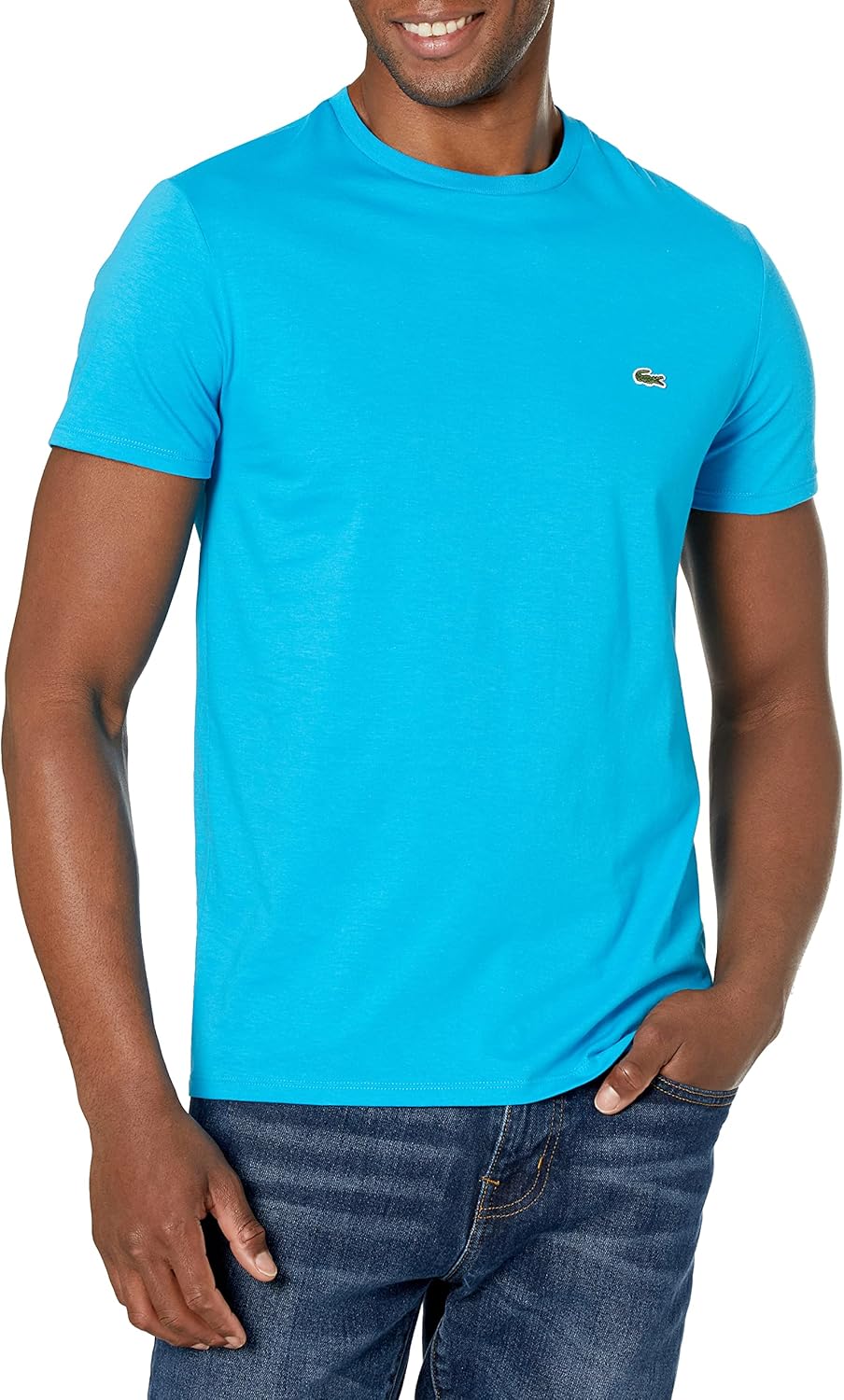 Lacoste Men's Short Sleeve Crew Neck Pima Cotton Jersey T-Shirt