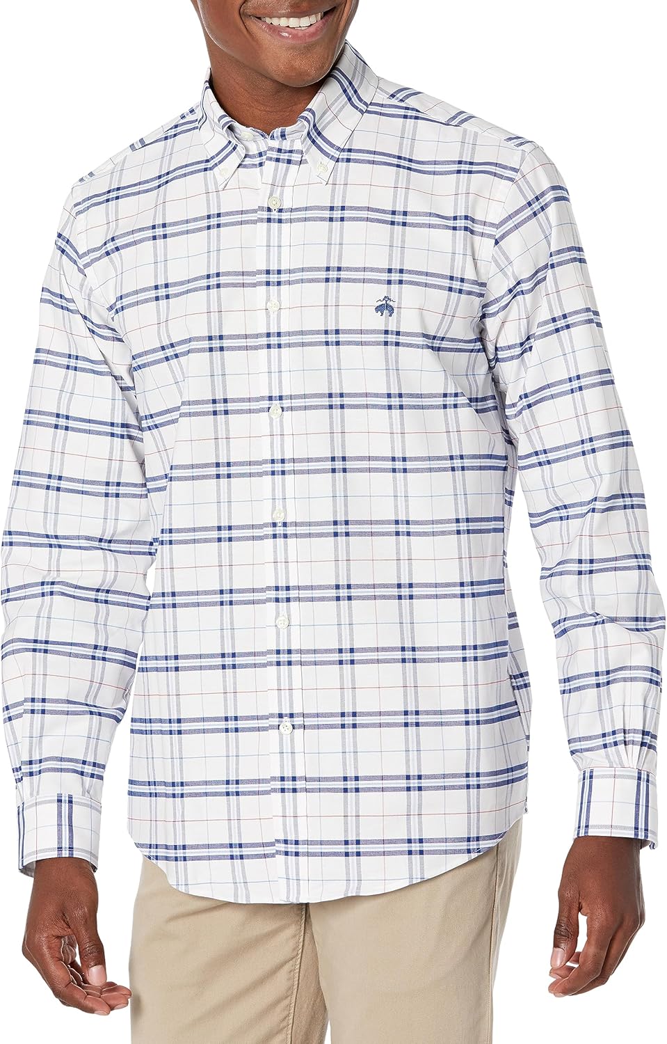 Brooks Brothers Men's Non-Iron Long Sleeve Button Down Sport Shirt