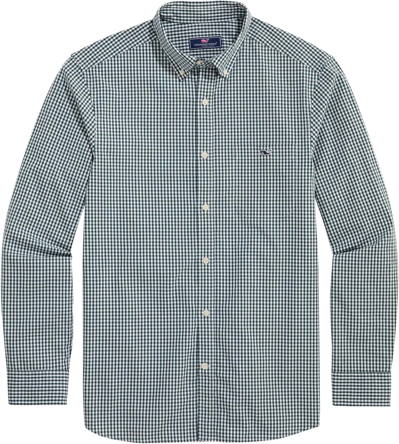 vineyard vines Men's Gingham Stretch Poplin Shirt