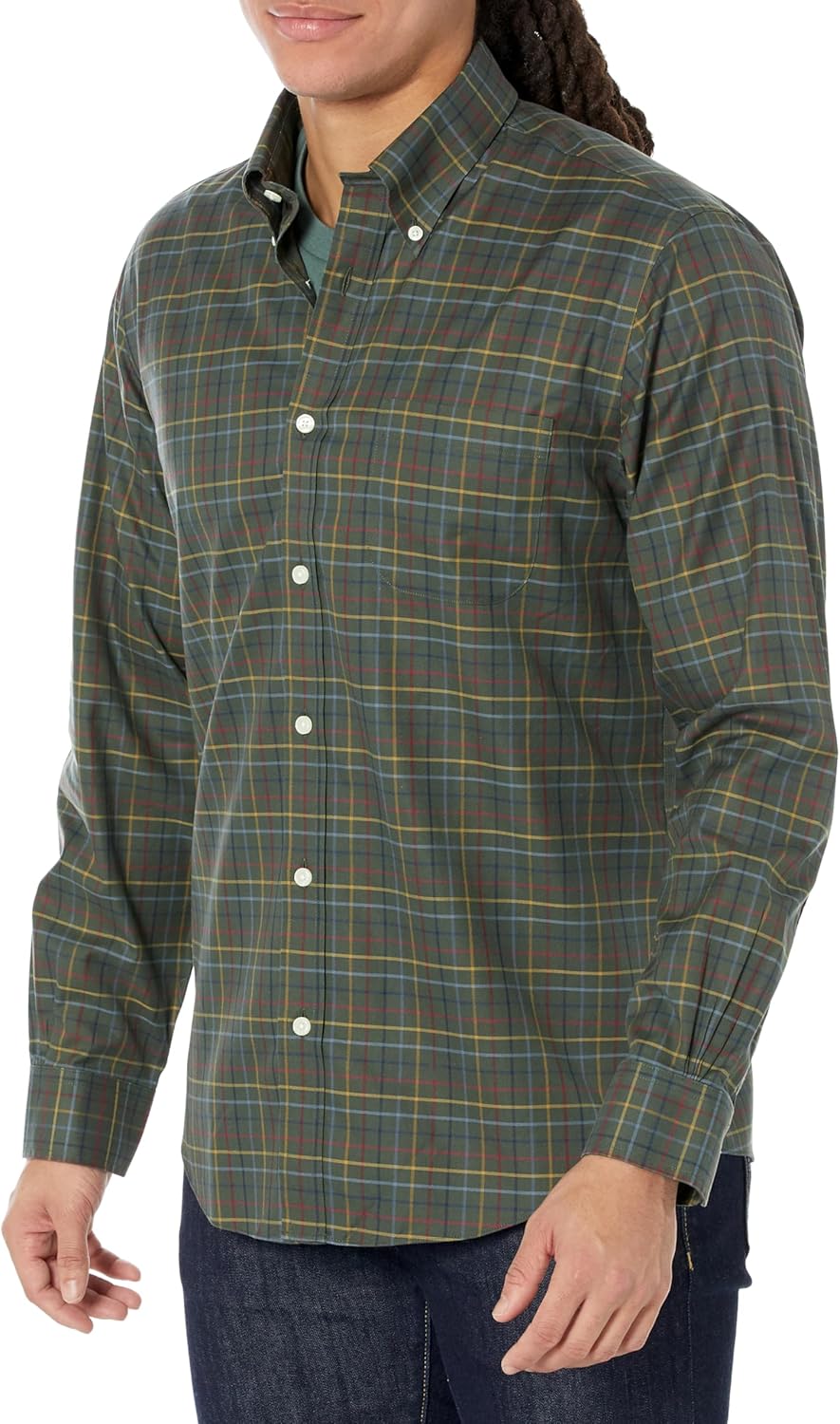 Brooks Brothers Men's Non-Iron Long Sleeve Button Down Sport Shirt