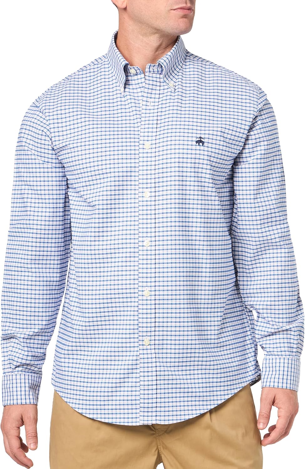 Brooks Brothers Men's Non-Iron Long Sleeve Button Down Sport Shirt