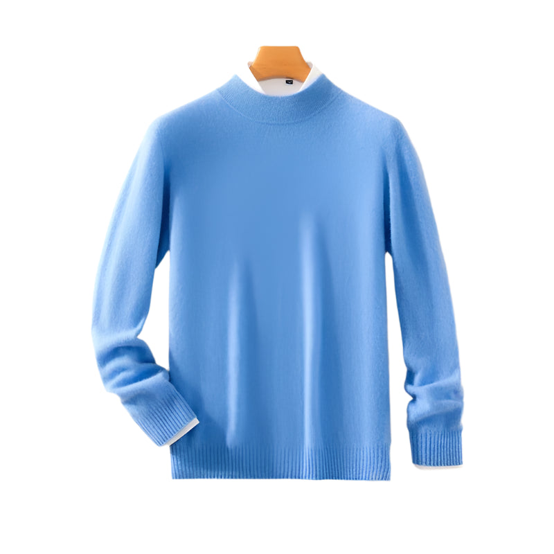 Classic Elegance Men's Half Turtleneck Pullover