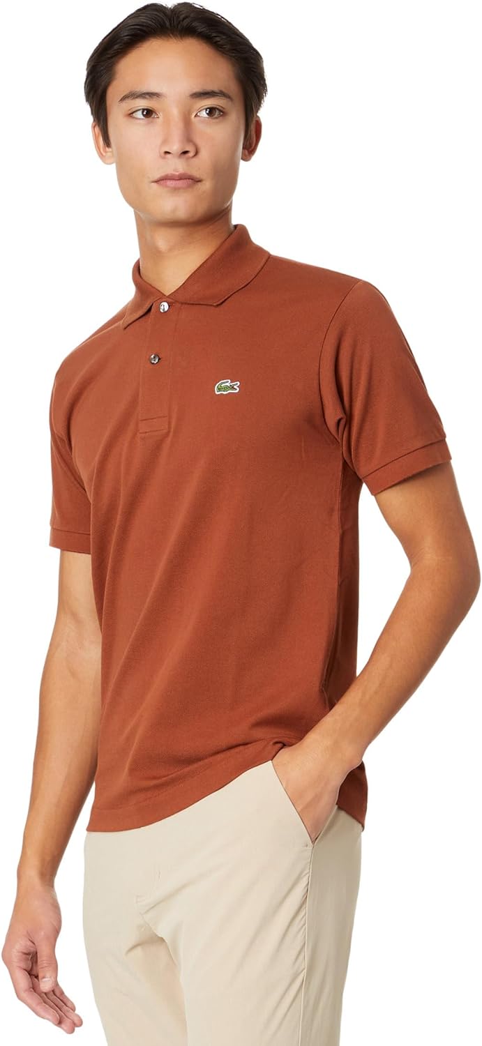 Lacoste Men's Short Sleeved Ribbed Collar Shirt