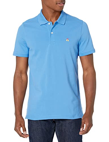 Brooks Brothers Men's Cotton Pique Stretch Logo Short Sleeve Polo Shirt