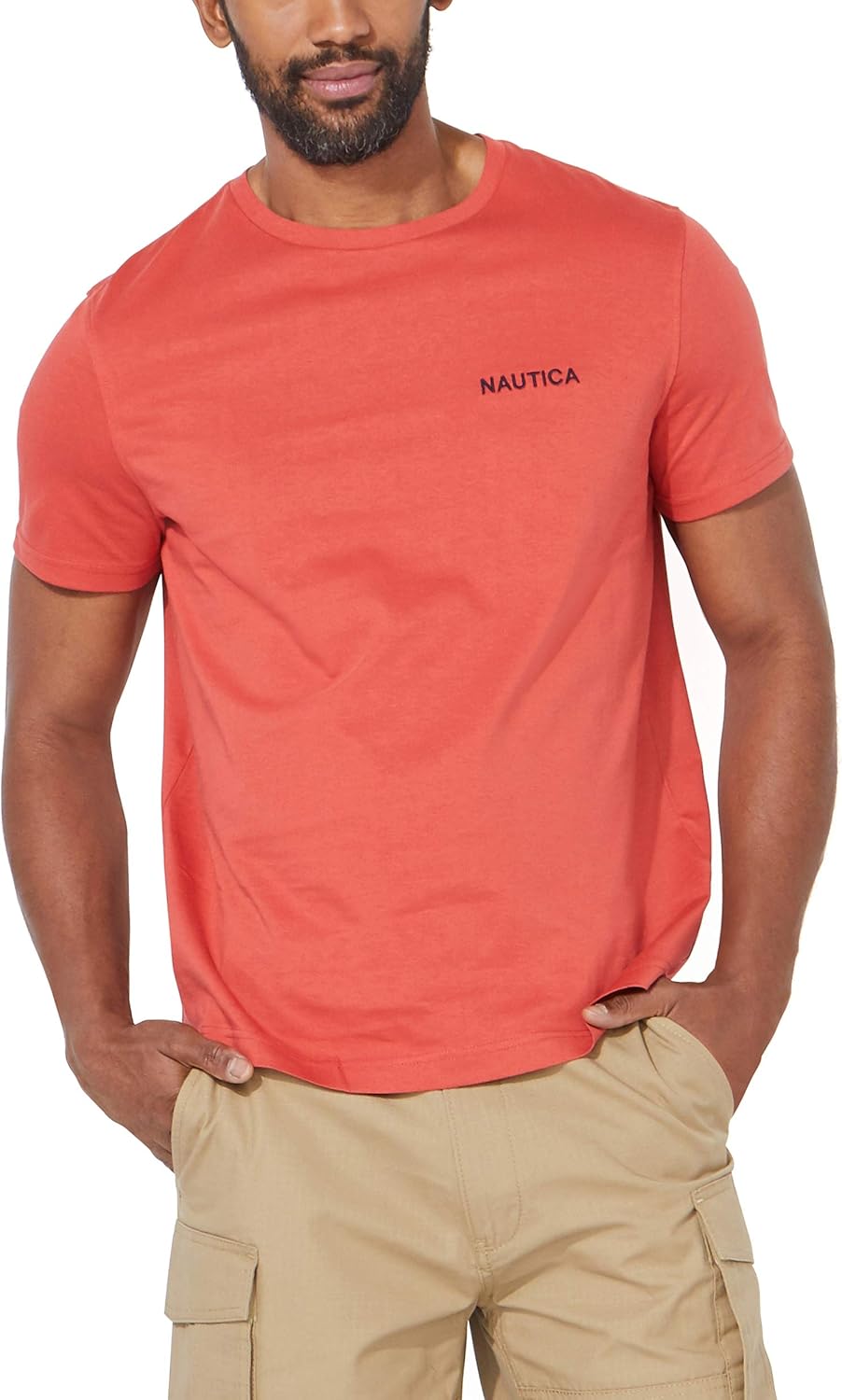 Nautica Men's Short Sleeve Solid Crew Neck T-Shirt