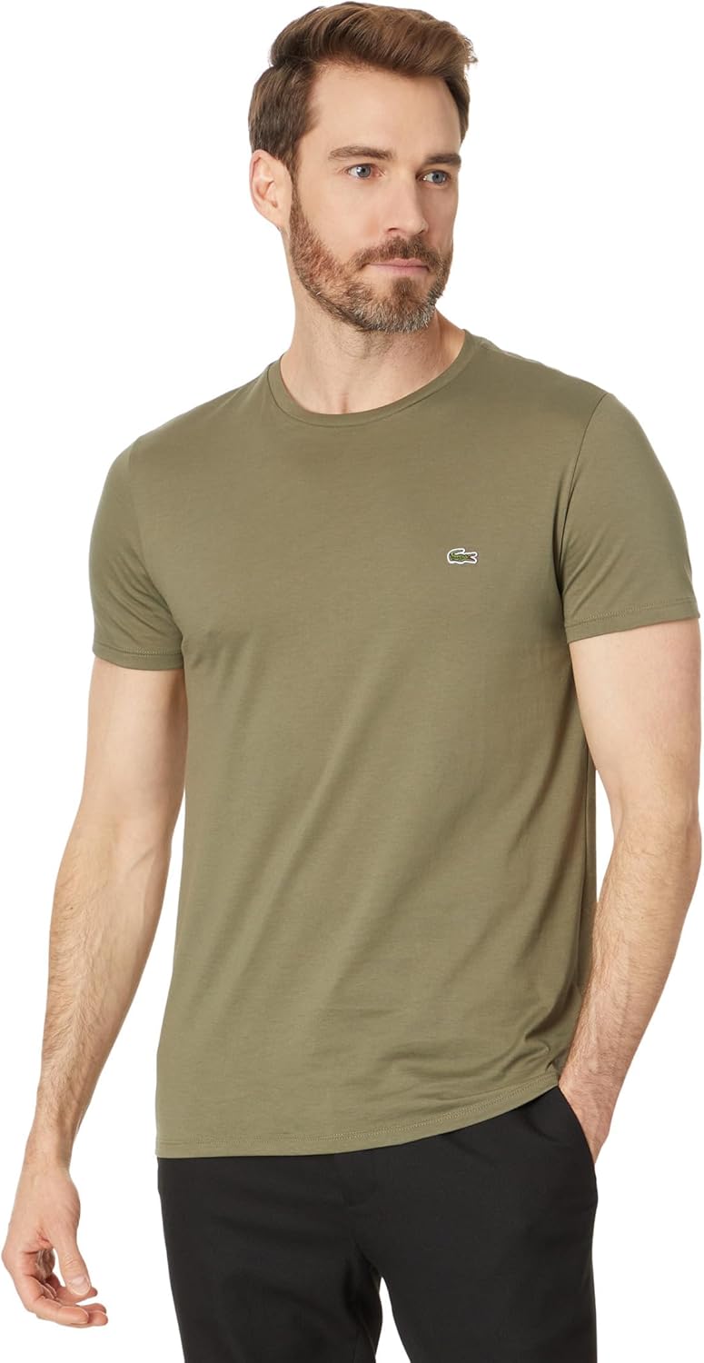 Lacoste Men's Short Sleeve Crew Neck Pima Cotton Jersey T-Shirt