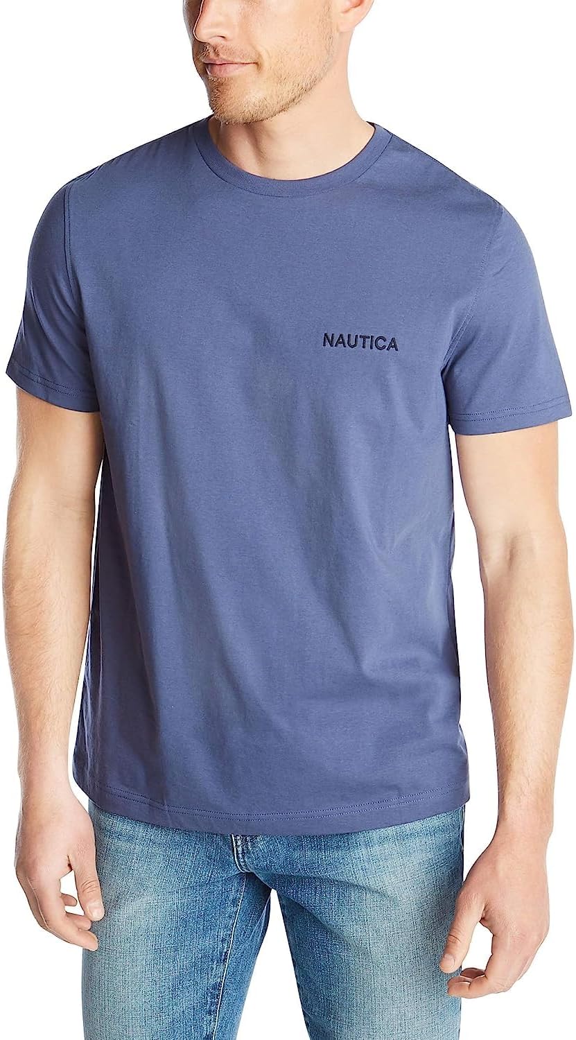 Nautica Men's Short Sleeve Solid Crew Neck T-Shirt