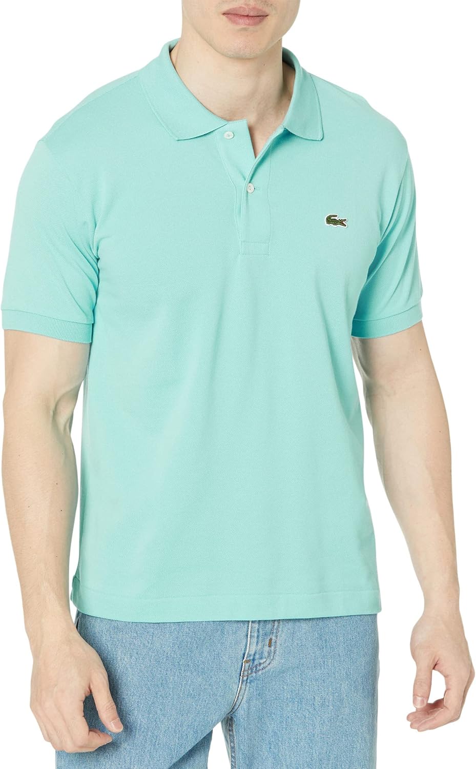 Lacoste Men's Short Sleeved Ribbed Collar Shirt