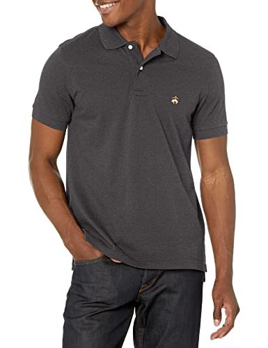 Brooks Brothers Men's Cotton Pique Stretch Logo Short Sleeve Polo Shirt