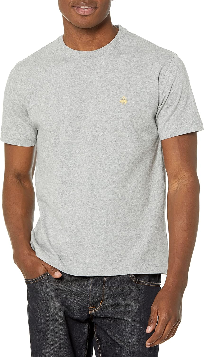 Brooks Brothers Men's Short Sleeve Cotton Crew Neck Logo T-Shirt