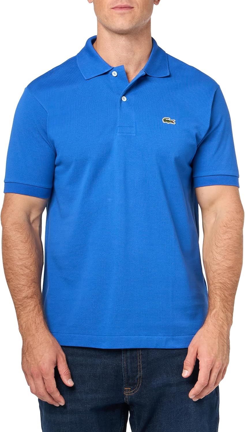 Lacoste Men's Short Sleeved Ribbed Collar Shirt