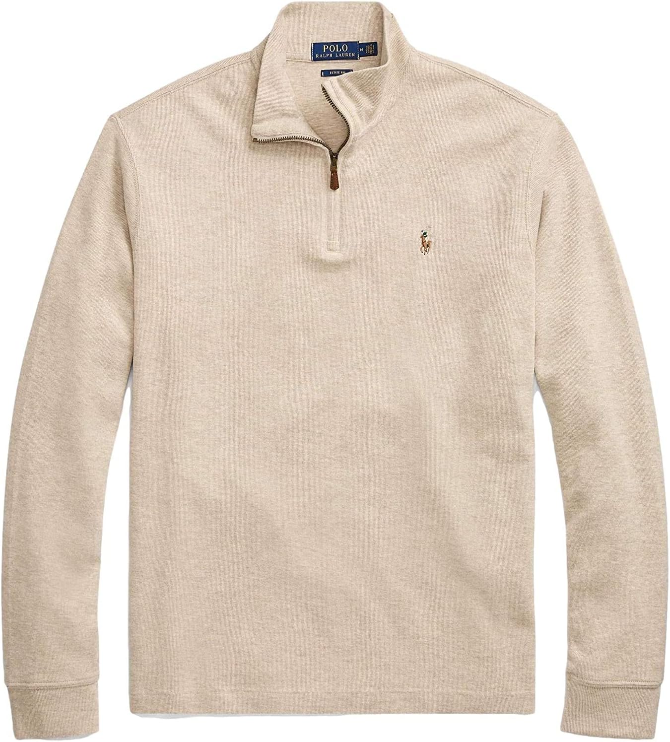 POLO RALPH LAUREN Men's Classic Estate-Rib Quarter-Zip Pullover Sweater