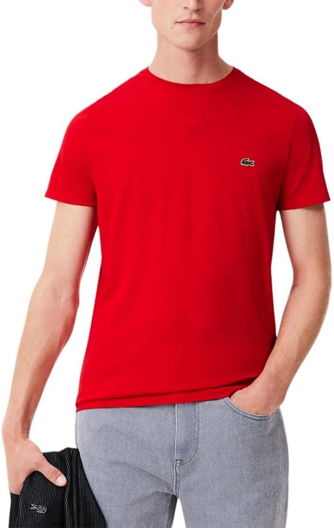 Lacoste Men's Short Sleeve Crew Neck Pima Cotton Jersey T-Shirt