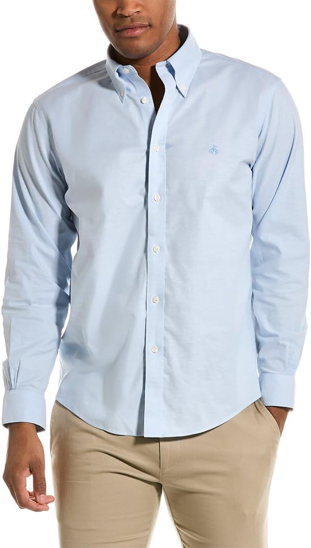 Brooks Brothers Men's Non-Iron Long Sleeve Button Down Sport Shirt