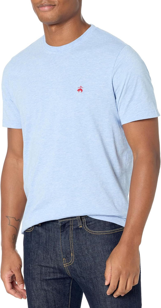 Brooks Brothers Men's Short Sleeve Cotton Crew Neck Logo T-Shirt