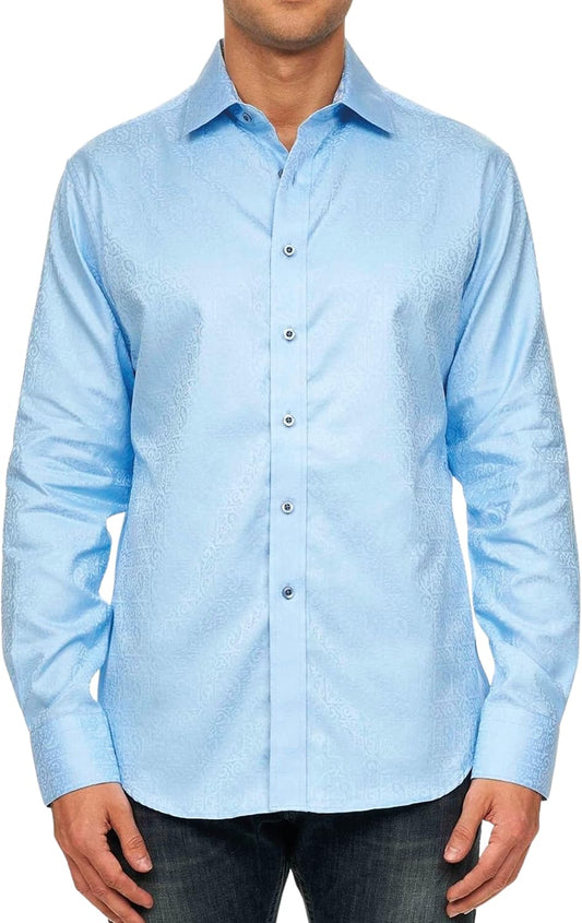 Robert Graham Men’s Windsor Long-Sleeve Shirt, Button-Up Shirt for Men