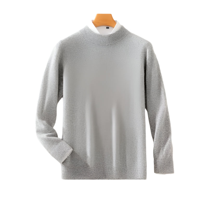 Classic Elegance Men's Half Turtleneck Pullover