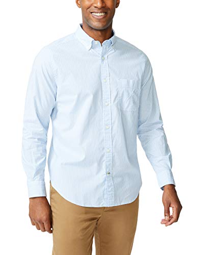 Nautica Men's Classic Fit Stretch Solid Long Sleeve Button Down Shirt