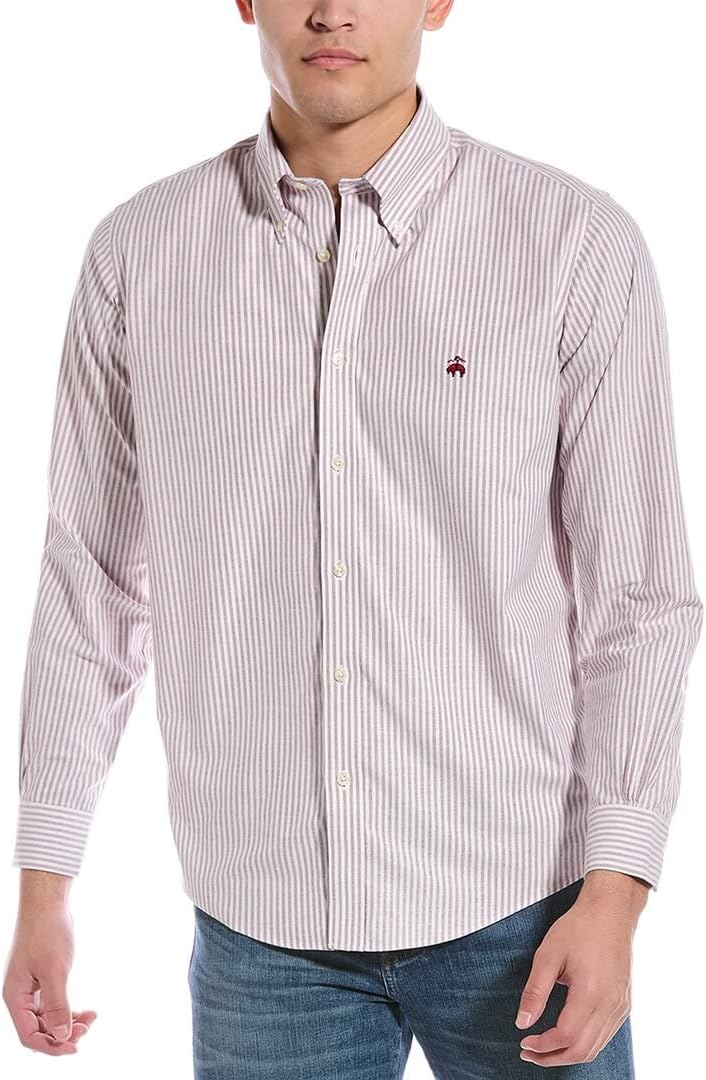 Brooks Brothers Men's Non-Iron Long Sleeve Button Down Sport Shirt