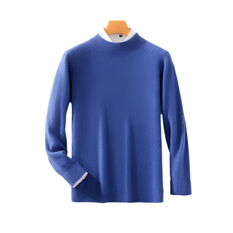 Classic Elegance Men's Half Turtleneck Pullover