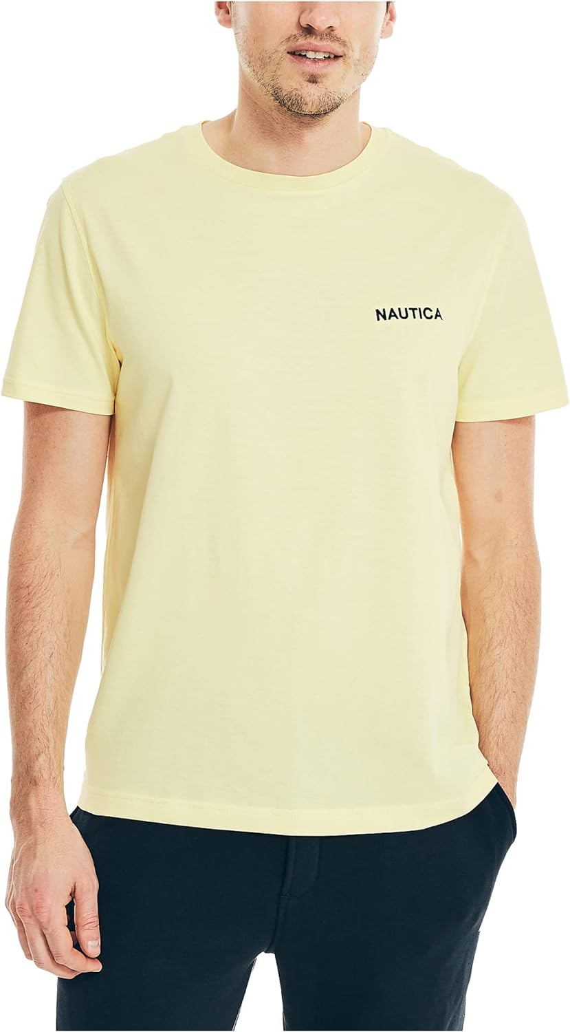 Nautica Men's Short Sleeve Solid Crew Neck T-Shirt