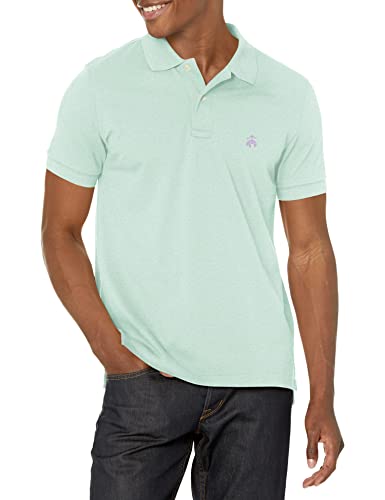 Brooks Brothers Men's Cotton Pique Stretch Logo Short Sleeve Polo Shirt