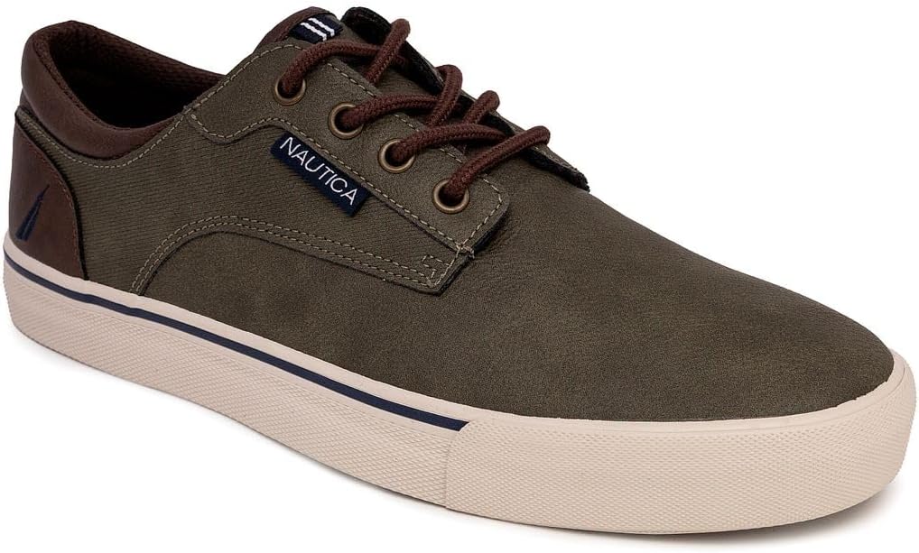 Nautica Men's Classic Lace-Up Boat Shoes Low Top Fashion Sneaker - Stylish and Comfortable Casual Shoe