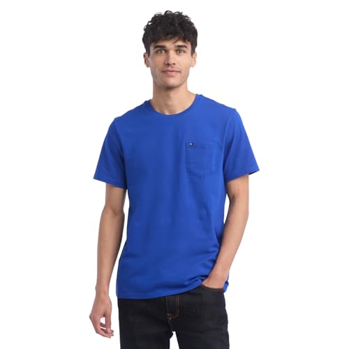 Tommy Hilfiger Men's Essential Short Sleeve Cotton Crewneck Pocket T-Shirt