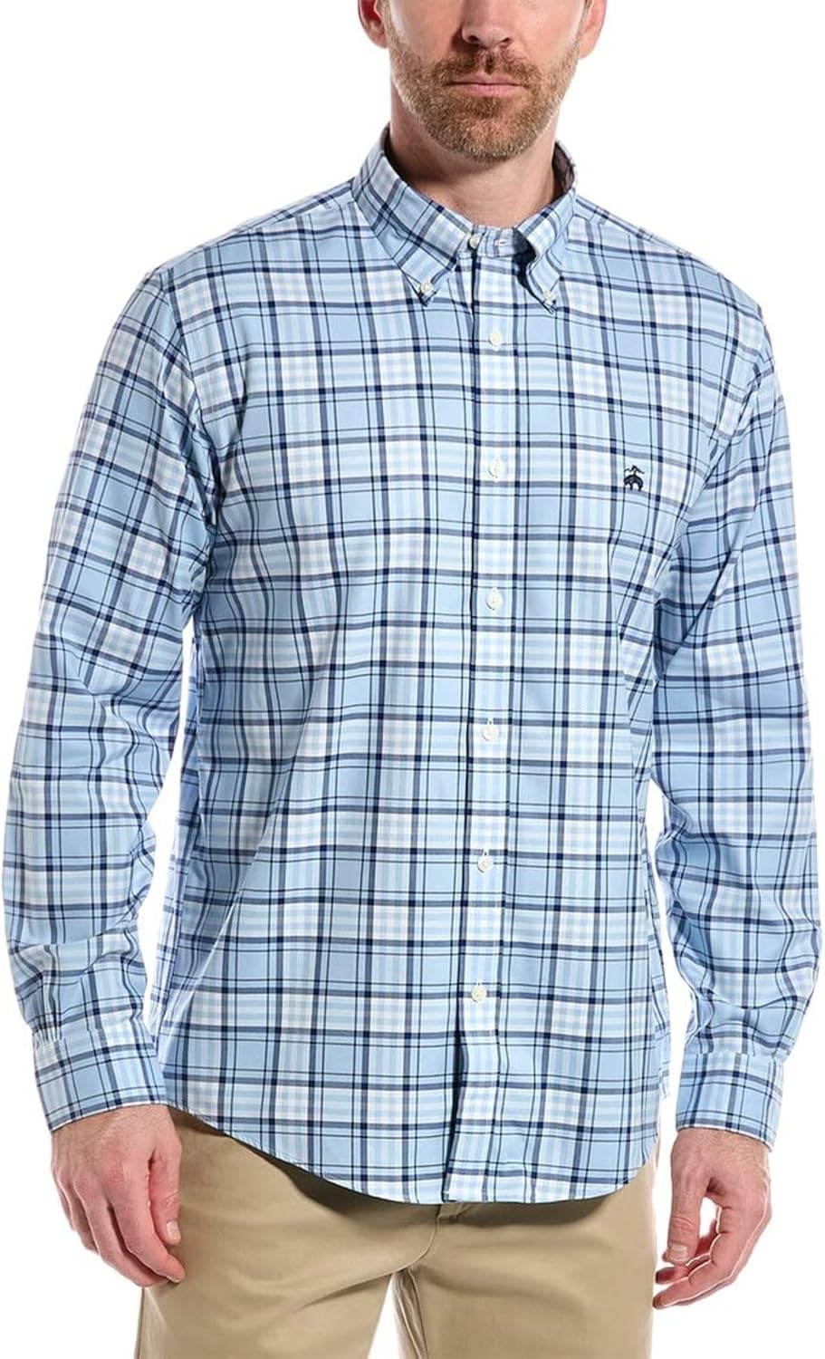 Brooks Brothers Men's Non-Iron Long Sleeve Button Down Sport Shirt