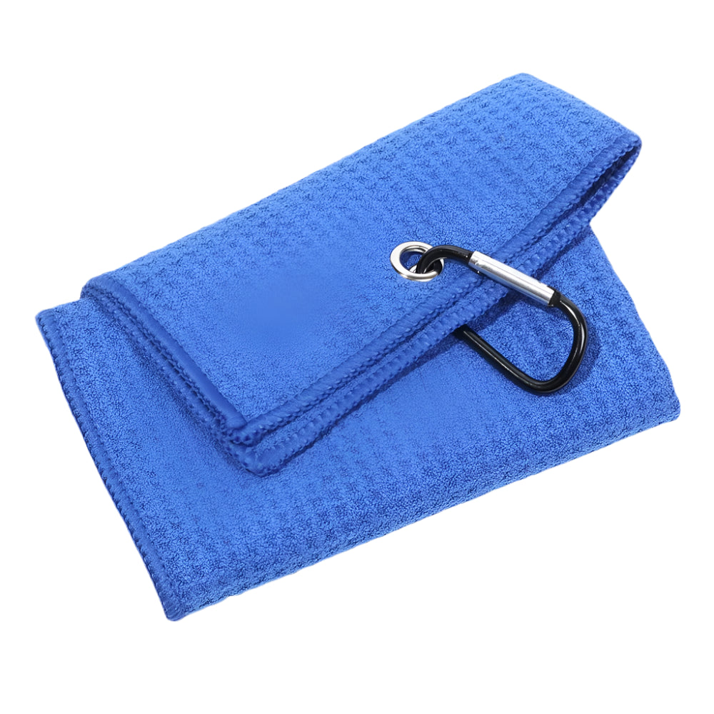 Southern Swing™ Cotton Microfiber Golf Towel – High Absorption Towel with Carabiner Hook for Cleaning Clubs