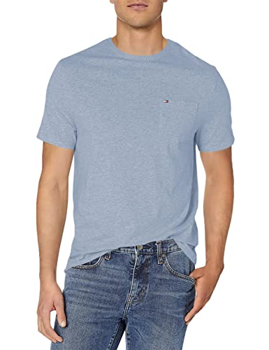 Tommy Hilfiger Men's Essential Short Sleeve Cotton Crewneck Pocket T-Shirt