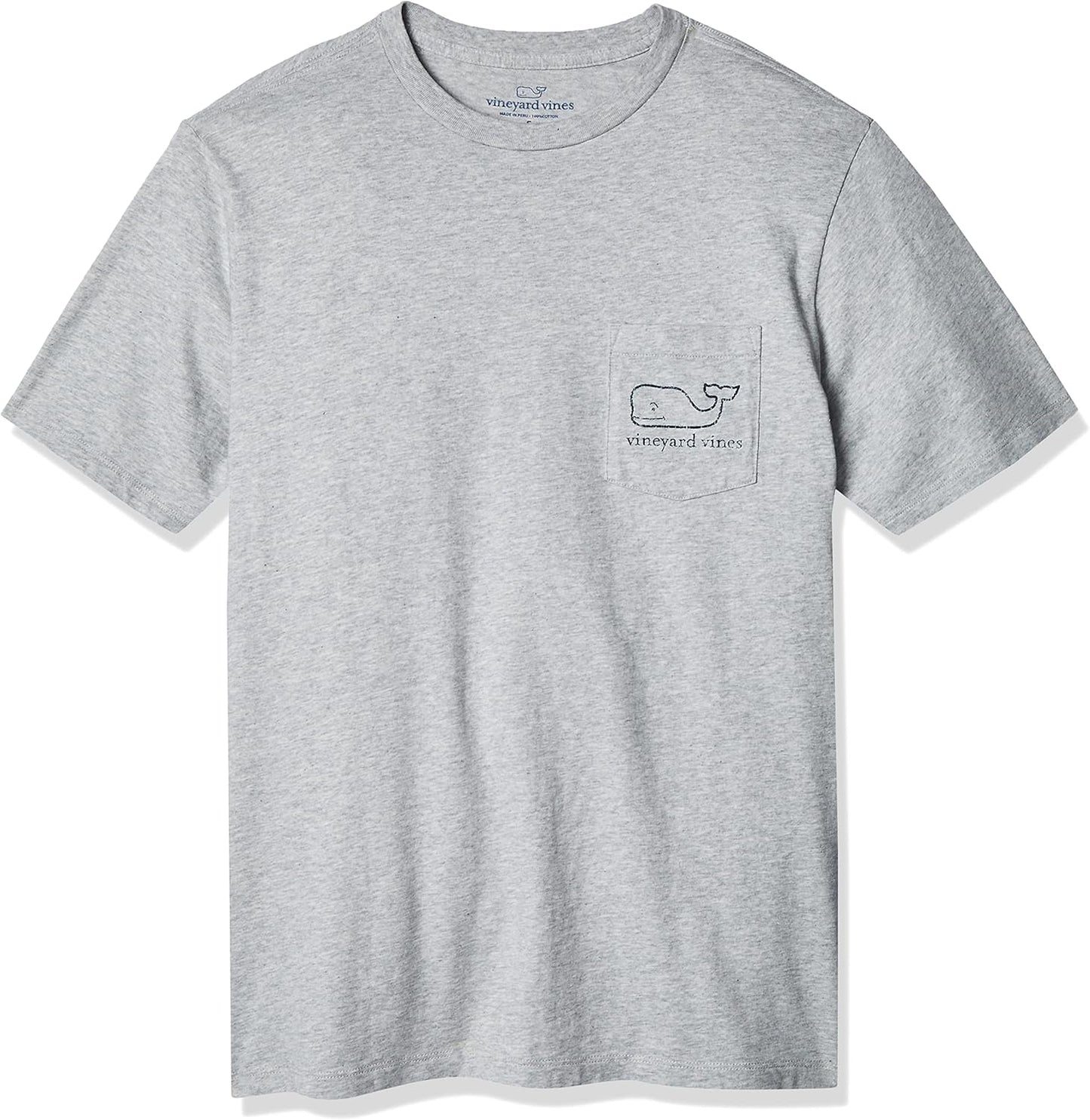 vineyard vines Men's Short-Sleeve Vintage Whale Pocket Tee